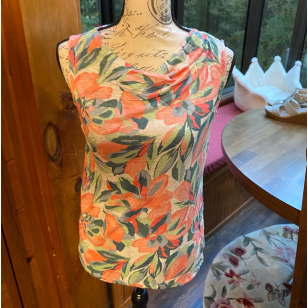 Dressy Cowl Neck Tank